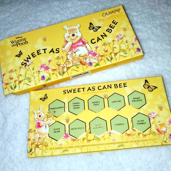 DISNEY WINNIE THE POOH X COLOURPOP 'SWEET AS CAN BEE' EYESHADOW PALETTE - Picture 2 of 7